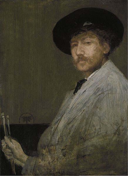 James Abbott Mcneill Whistler Arrangement in Gray Portrait of the Painter oil painting picture